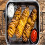 Potato Twisters with Dip